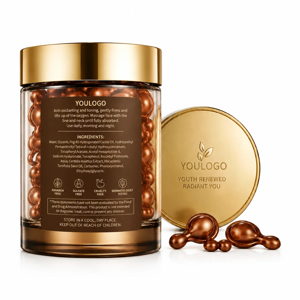 Facial care capsule packaging — visual reference D48BCC
